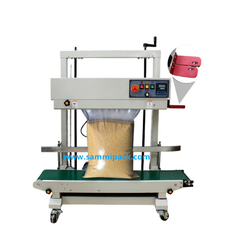 FRD-1200V Ηλεκτρική ημιαυτόματη θερμική συσκευή σφράγισης για συνεχείς κατακόρυφες πλαστικές σακούλες σφράγισης για ποτά