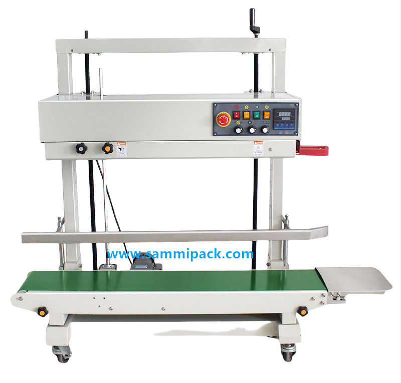 FRD-1200V Ηλεκτρική ημιαυτόματη θερμική συσκευή σφράγισης για συνεχείς κατακόρυφες πλαστικές σακούλες σφράγισης για ποτά