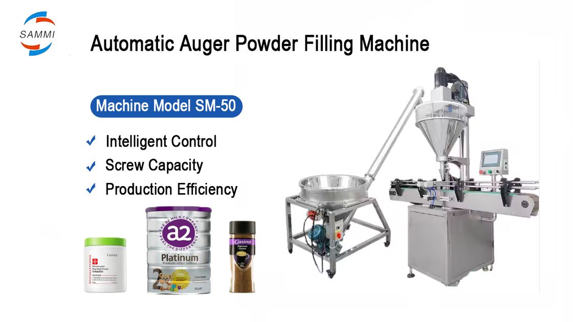 Αυτόματη μηχανή πλήρωσης σκόνης για την αρωματική καφέ καφέ οδοντόκρεμα ποσοτική συσκευασία γραμμή παραγωγής