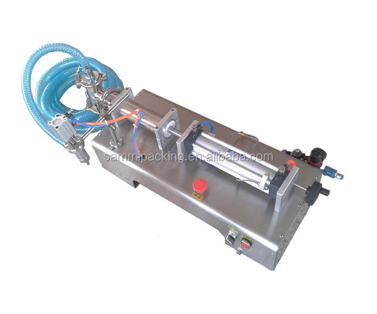 Οριζόντια μηχανή πλήρωσης αυτόματης αναρρόφησης 100-1000ml, χειροκίνητος γεμιστής εμβόλου επιτραπέζιου τύπου