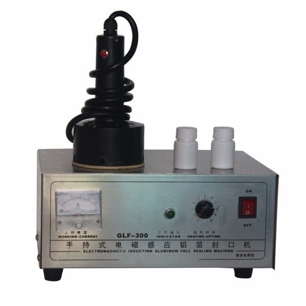 Νέος τύπος GLF-300 μηχανή σφράγισης με επαγωγή αλουμινίου φύλλου, πλαστικό σφραγιστικό νήματος, φορητό στρογγυλό σφραγιστικό καπάκι μπουκαλιού