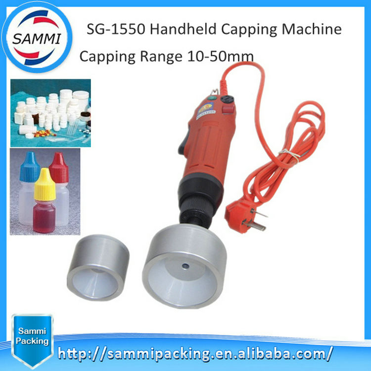 Μηχανή Σφράγισης Φιαλιδίων Ημιαυτόματη Ηλεκτρική Χονδρικής για Πλαστικά Γυάλινα Μπουκάλια Ενδιαφέροντα Προϊόντα Κίνα Μοτέρ