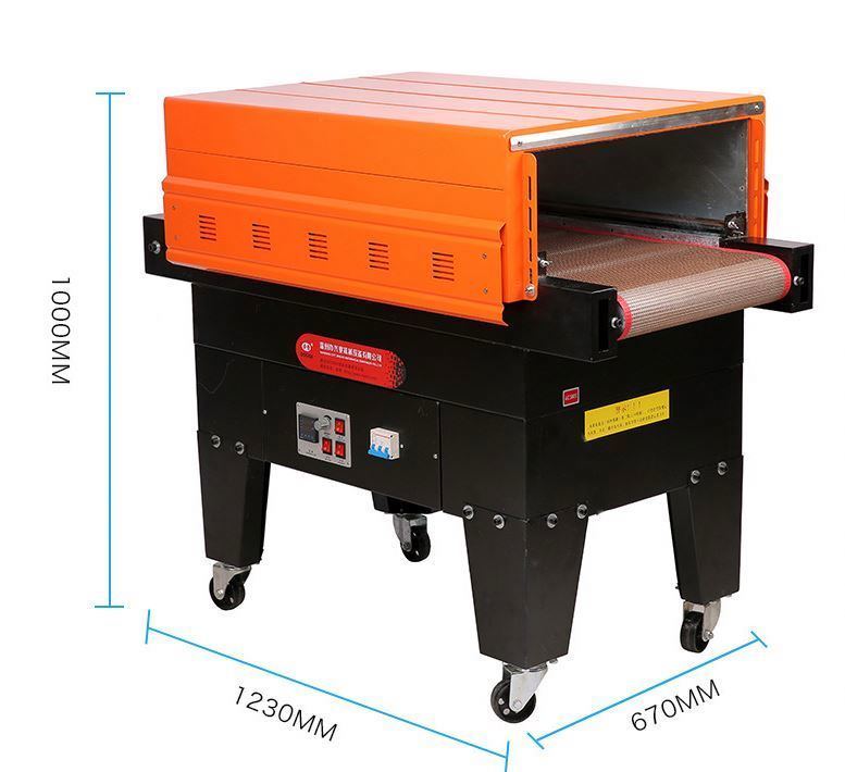 Καυτή πώληση BS-4535 Μηχανή συσκευασίας μικροσυσκευής με θερμότητα αερίου Μεγάλη συσκευή συσκευασίας μικροσυσκευής σήραγγας πλαστικής ταινίας PVC