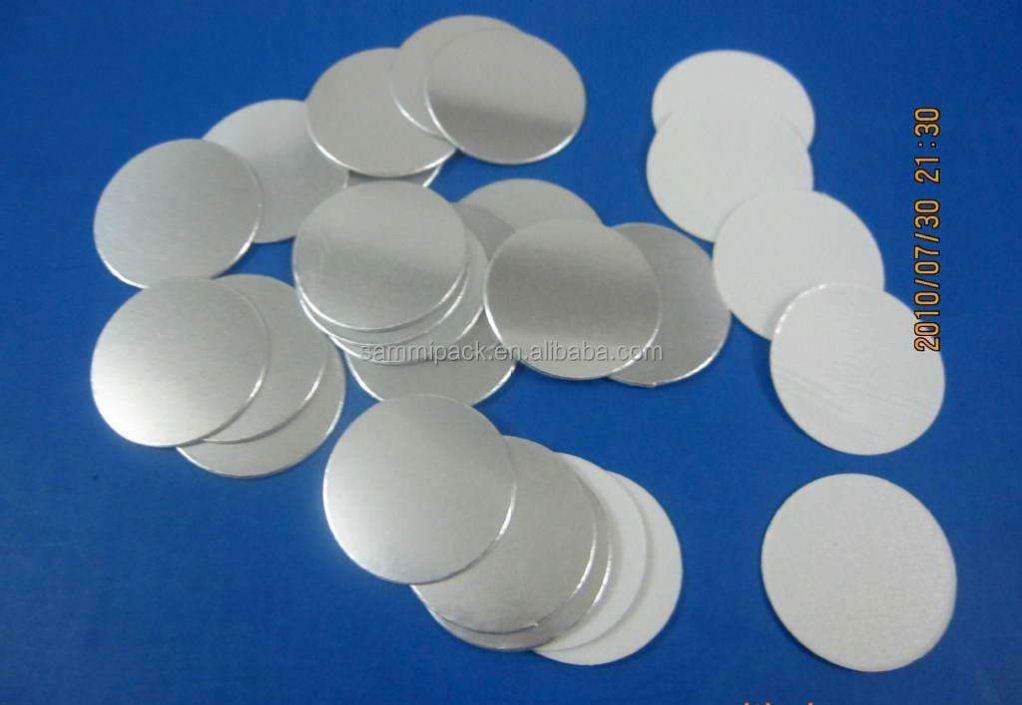 Σφραγίδα από αλουμινόχαρτο για επαγωγή σε γυαλί, PET 70mm, αλουμινόχαρτο, χαρτί κεριού, πλαστική μεμβράνη