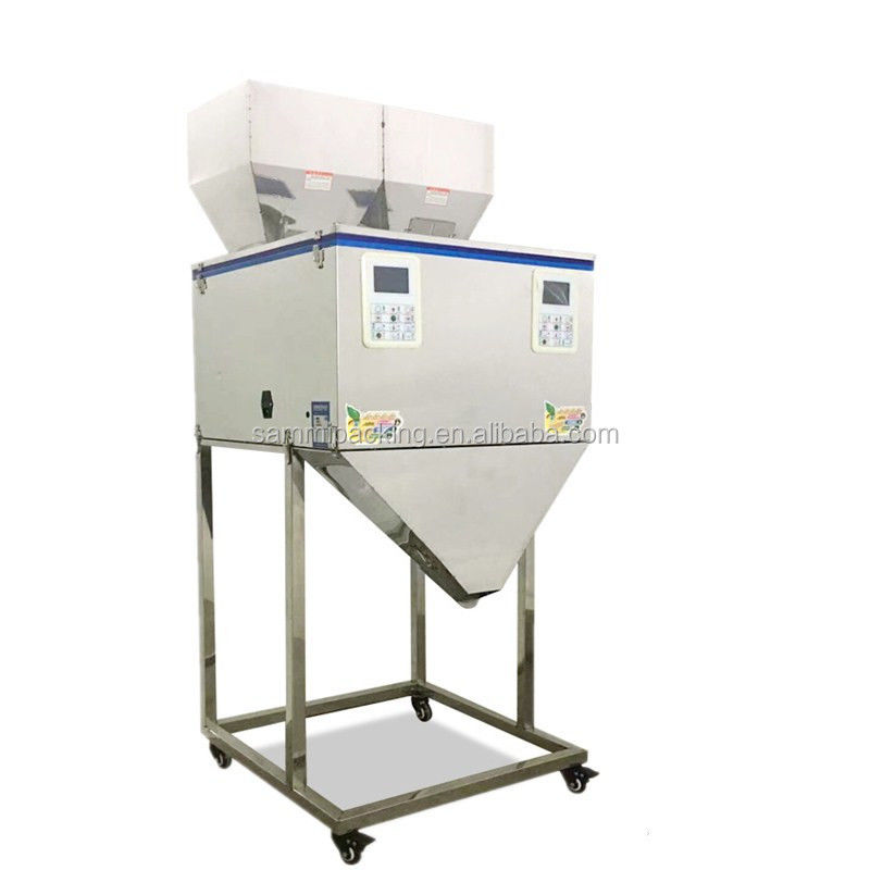 Μηχανή πλήρωσης σκόνης υψηλής ποιότητας 50-5000g Αυτόματη μηχανή συσκευασίας κόκκων τσαγιού, ξηρών καρπών, ζύγισης και πλήρωσης