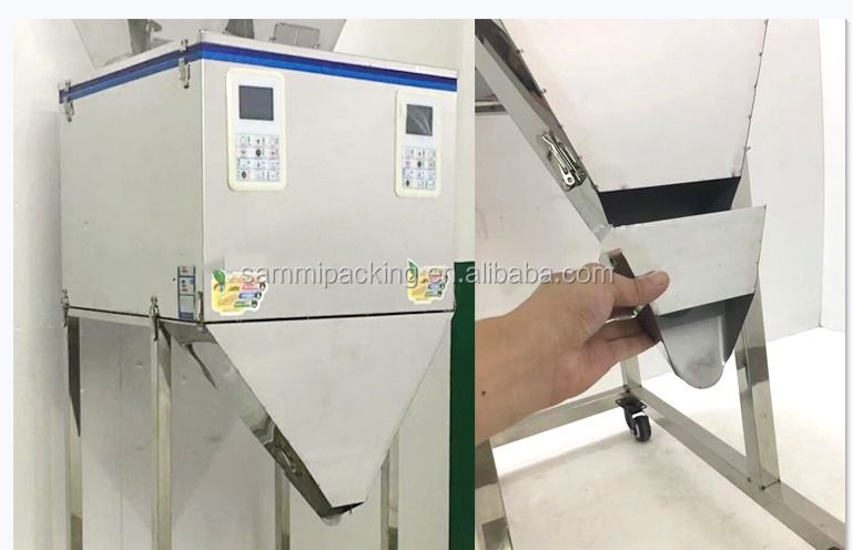 Μηχανή πλήρωσης σκόνης υψηλής ποιότητας 50-5000g Αυτόματη μηχανή συσκευασίας κόκκων τσαγιού, ξηρών καρπών, ζύγισης και πλήρωσης