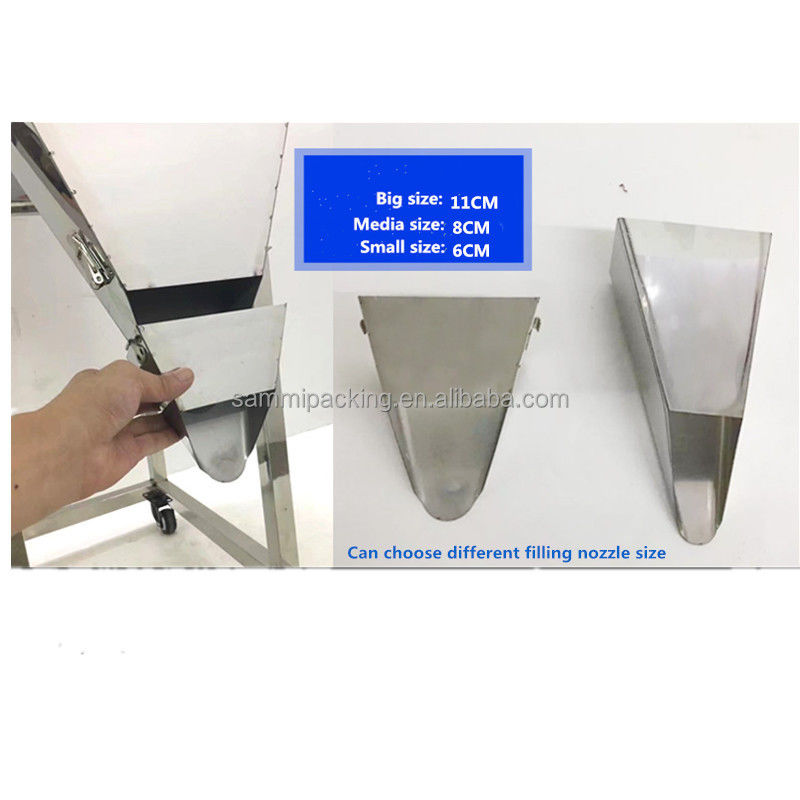 Μηχανή Ζύγισης και Γεμίσματος Κόκκων Σκόνης Πολλαπλών Χρήσεων Τιμής Εργοστασίου Μηχανή Γεμίσματος Σακούλων Τσαγιού Φασολιών με Μεγάλη Χοάνη