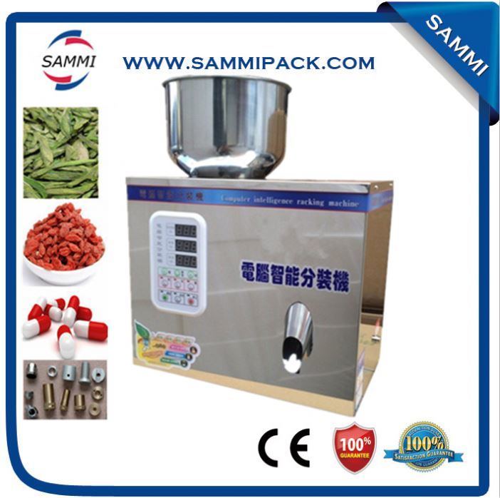 Ζεστή πώληση FZ-100 ξηρό τσάι, σκόνη, σπόροι, σιτηρά ζυγίζοντας μηχανή πλήρωσης 2-100g