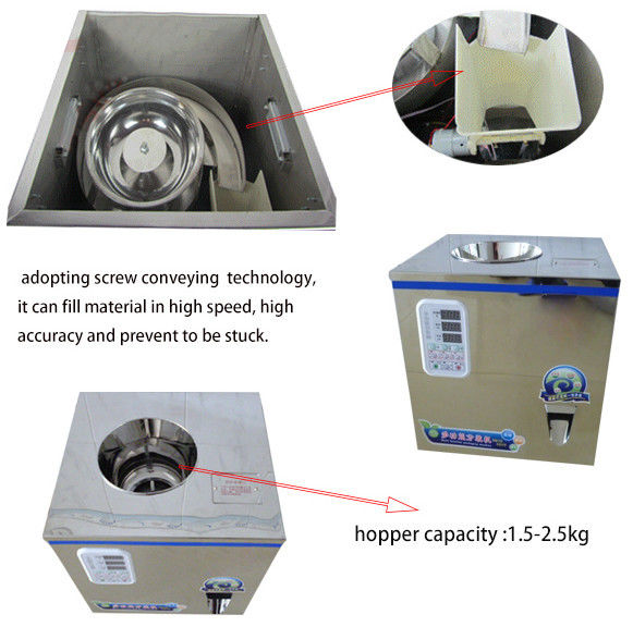 Ζεστή πώληση FZ-100 ξηρό τσάι, σκόνη, σπόροι, σιτηρά ζυγίζοντας μηχανή πλήρωσης 2-100g