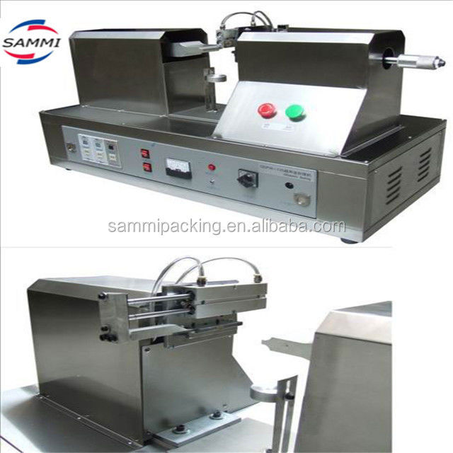 Ημιαυτόματη χειροκίνητη υπερηχητική καλλυντική πάστα οδοντόκρεμα πλαστικό μαλακό σφραγιστή σωλήνα σφραγίσματος μηχανή σφραγίσματος σωλήνα σφραγιστή ουρά