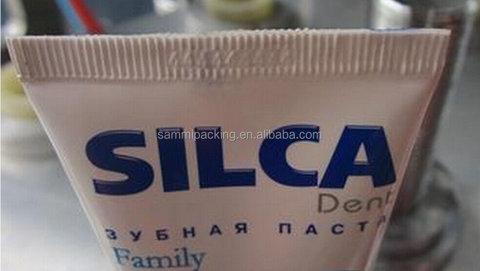 Ημιαυτόματη χειροκίνητη υπερηχητική καλλυντική πάστα οδοντόκρεμα πλαστικό μαλακό σφραγιστή σωλήνα σφραγίσματος μηχανή σφραγίσματος σωλήνα σφραγιστή ουρά