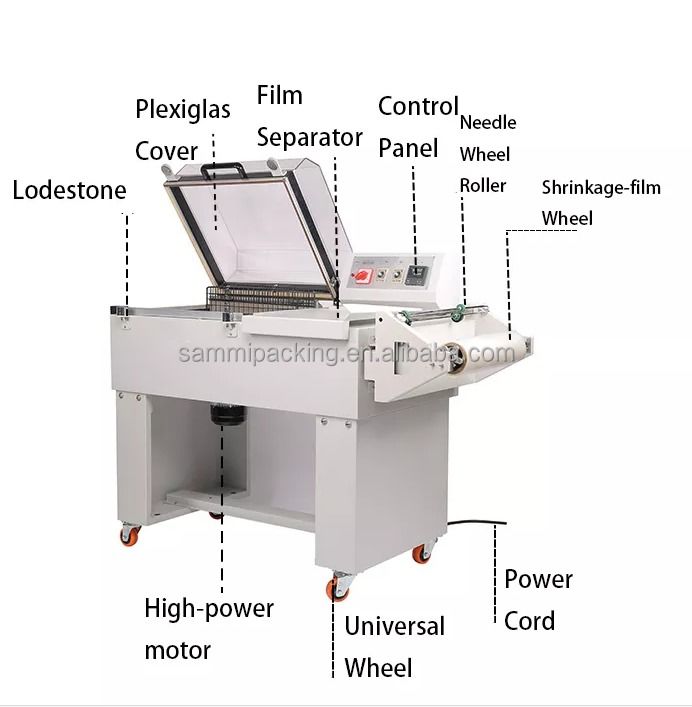 Καλύτερη Ποιότητα Κίνας Κατασκευαστής FM-5540 Ημιαυτόματη Μηχανή Συσκευασίας Συστολής για Βιομηχανική Συσκευασία