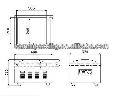 Μηχανή Συσκευασίας κενού ενός θαλάμου Hot Sale / Επιτραπέζιος Σφραγιστής κενού για πλαστικές σακούλες PV PET, Βόειο κρέας/Θαλασσινά/Κρέας/Ζαχαρωτά/Σιτηρά