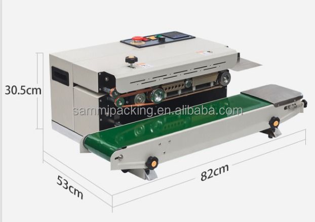 Μεγάλης ταχύτητας συνεχής συσκευή σφράγισης ταινιών FR900C - Μηχανή σφράγισης πλαστικών σακουλών με πάγκο, συσκευασία τροφίμων