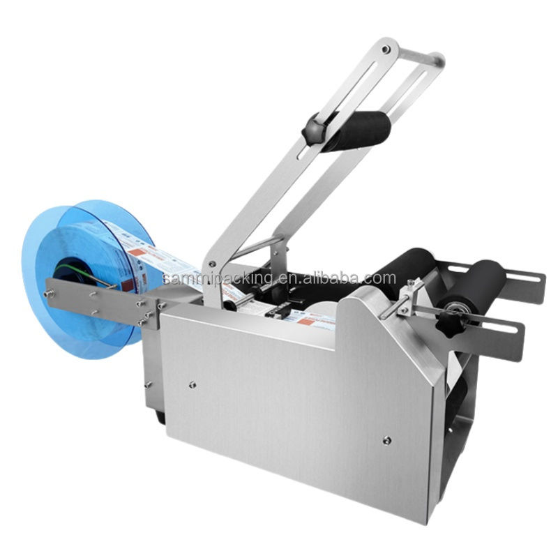 Ημιαυτόματη μηχανή ετικετοποίησης γυάλινων φιαλιδίων 10ml Οριζόντια συσκευασία φιαλών/δοχείων Ηλεκτρικός κινητήρας Ολοκαίνουργιο