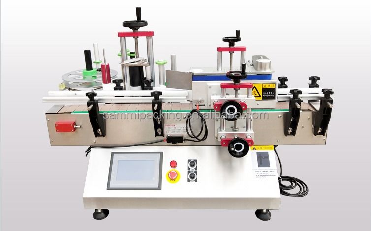 Φθηνή Τιμή Πλήρως Αυτόματη Μηχανή Ετικετοποίησης Υψηλής Ταχύτητας με Μεταφορέα Μηχανή Ετικετοποίησης Φιαλών SMTBJ-50 με CE