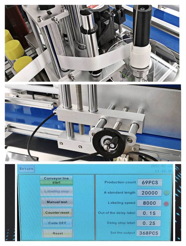 Μηχανή Ετικετοποίησης Καλλυντικών, Φιαλών Ποτών, Αυτόματη Μηχανή Εφαρμογής Ετικετών Αυτοκόλλητων Υψηλής Ταχύτητας για Στρογγυλές Φιάλες, Εμπορική Χρήση