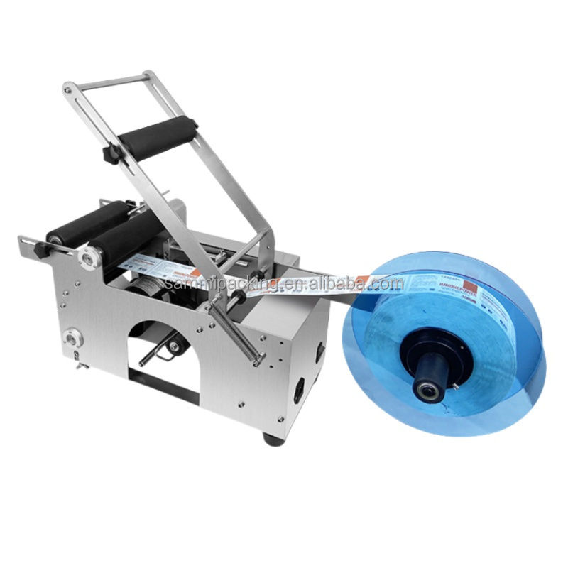 Καλό Πώληση MT-50 Μηχάνημα Χειροκίνητης Ετικετοποίησης Στρογγυλών Φιαλών Γυαλιού και Πλαστικού με Αυτοκόλλητα