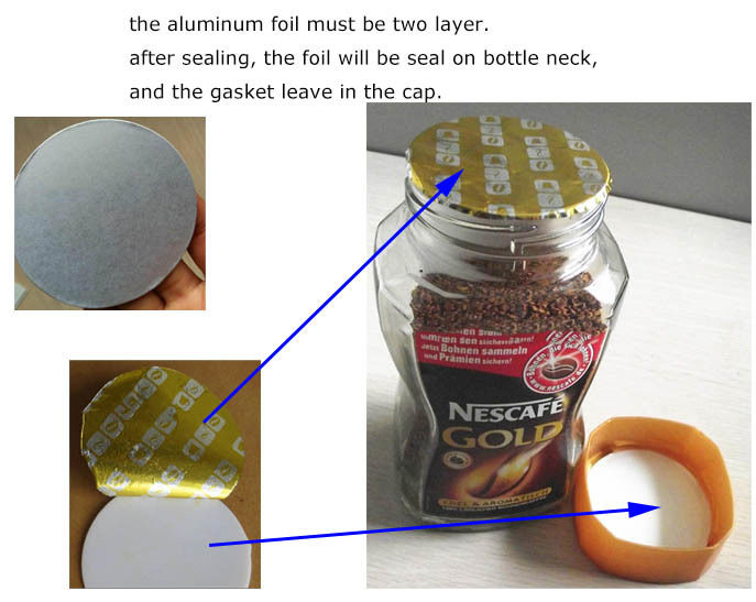 Μηχανή σφράγισης αλουμινόχαρτου επαγωγής χειρός Dgyf-500A, υψηλής ποιότητας