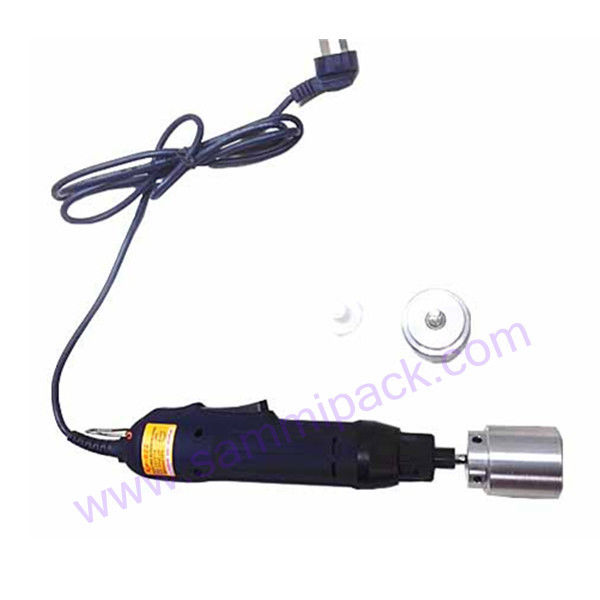 Φορητή Ηλεκτρική Μηχανή Σφράγισης Μπουκαλιών Χειρός Αυτόματη Με Δακτύλιο Ασφαλείας Πλαστικό Κλείσιμο Μπουκαλιών Εργαλείο Σφράγισης