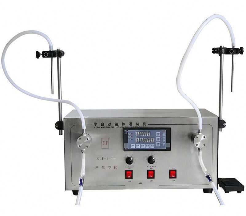 Μηχανή εμφιάλωσης ελαιολάδου GLF-I-II, μηχανή πλήρωσης υγρού διπλής κεφαλής, γεμιστήρα ελαίου (3-3000 ml)