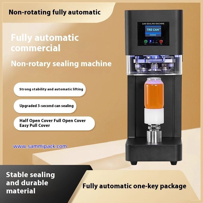 Factory Manufacturer Aluminum Tuna Can Sealing Machine  Beverage Soda Bubble Tea Beer Automatic Can Seamer Pet Can Sealer
