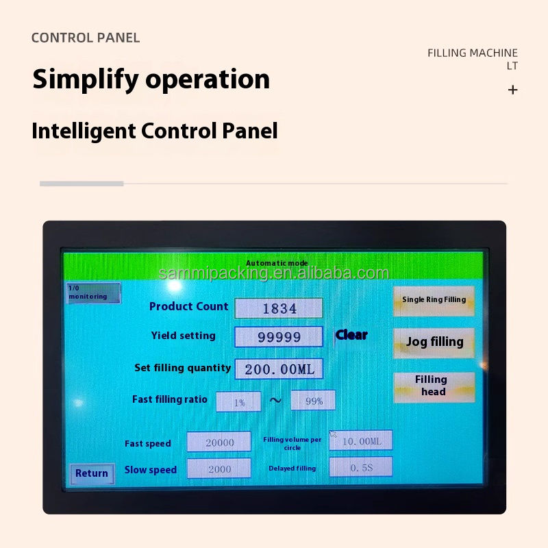 2025 Νεότερη Μηχανή Γεμίσματος Περιστροφικής Αντλίας για Παχύρρευστα Υγρά Κρέμας & Πάστα για Καλλυντικά/Τρόφιμα