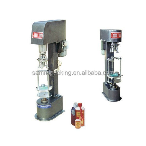 Ημιαυτόματη μηχανή σφράγισης DK50 Wine Ropp, καινούργια κατάσταση, με κινητήρα, πρεσαριστό καπάκι αλουμινίου για μπουκάλια κρασιού