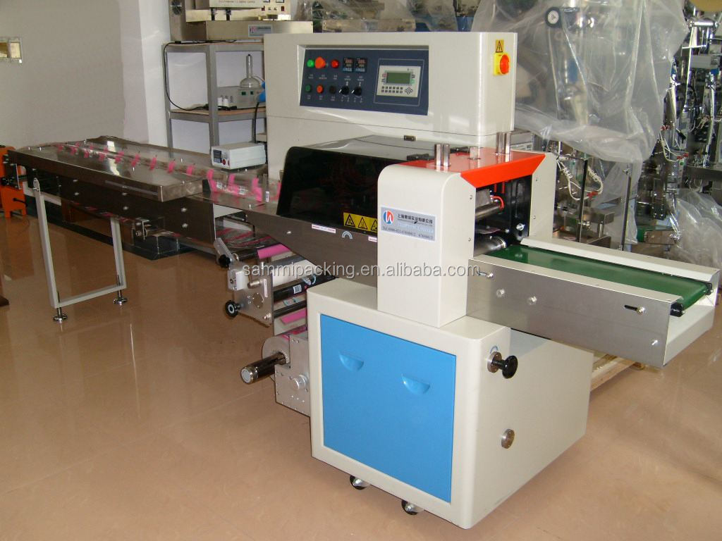 Μηχανή συσκευασίας με μαξιλάρι για μπισκότα/σαπούνι/λευκή ζάχαρη Καφέ ζάχαρη Stick Nut Bag συσκευασία