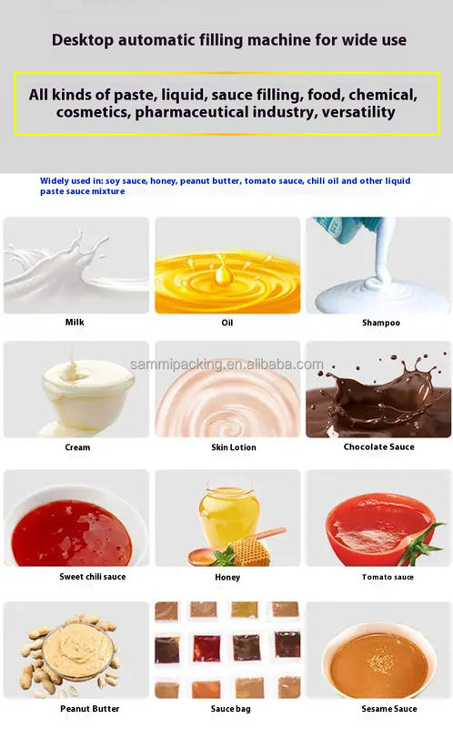 Μεγάλη ταχύτητα αυτόματη μηχανή γεμίσματος κρέμας για καλλυντικά Μηχανή γεμίσματος σάλτσα ντομάτας Γεμιστήρα φυστικοβούτυρο με μεταφορέα