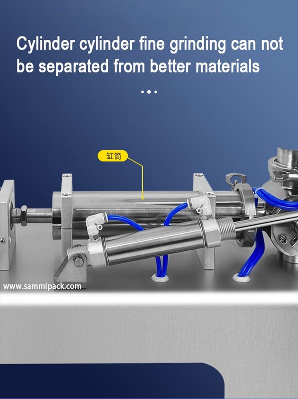 Μηχανή πλήρωσης καλλυντικών κρέμας λοσιόν ανάμειξης θέρμανσης πνευματικού τύπου για κρέμα σάλτσας μελιού