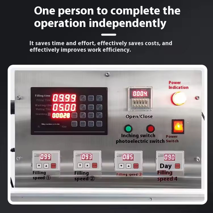 Απλή Λειτουργία Αυτόματη Μηχανή Γεμίσματος Τεσσάρων Κεφαλών Μηχανή Γεμίσματος Υγρών για Γάλα Χυμό Σάλτσα Σόγιας Ξύδι