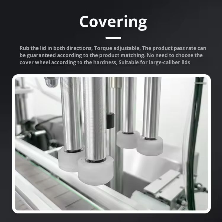 Τραπέζι 4 κεφαλές Μαγνητική αντλία γεμίσματος και καπάκι ολοκληρωμένη μηχανή 2 σε 1 για μικρά αιθέρια έλαια χημικού υγρού