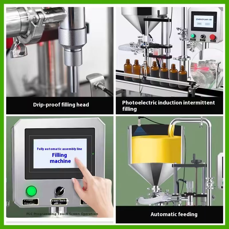 Εύκολη λειτουργία Πλήρως αυτόματη αντλία σέρβο ροτόρα Μηχανή πλήρωσης υγρού πάστες για μέλι ιξώδες υγρό φυστικοβούτυρο κέτσαπ