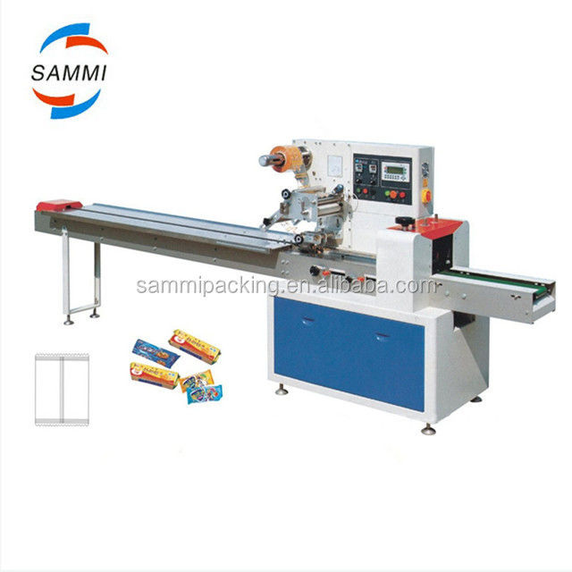 Πολυλειτουργική Οριζόντια Μηχανή Συσκευασίας Μαξιλαριού Μπισκότα Σοκολάτα Μπάρα Ποτά Κύρια Λειτουργία Μορφοποίηση Γέμισμα Σφράγιση Κόψιμο Μηχανή