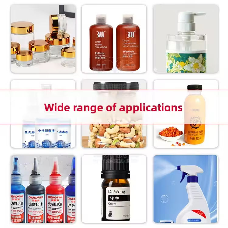 Φαρμακευτική μηχανή υψηλής απόδοσης ημιαυτόματης συσκευής κάλυψης ειδικά σχεδιασμένη για γραμμές μεταλλικού νερού πλαστικών και φιάλων ψεκασμού