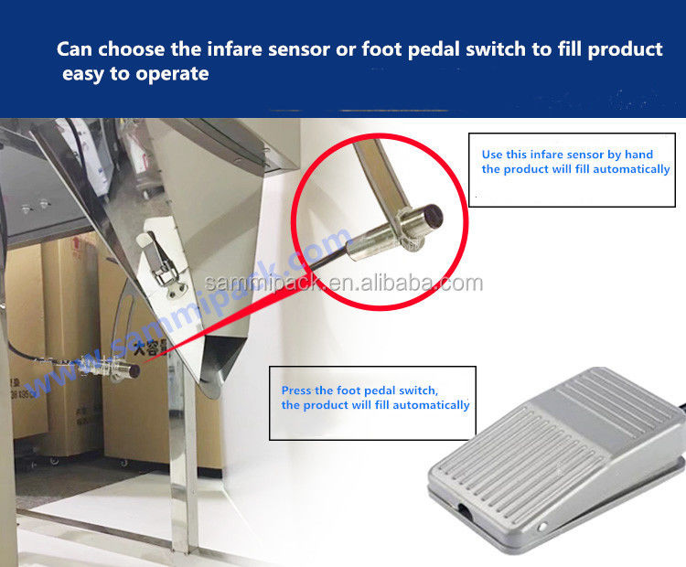 Υψηλής ποιότητας 100-3000g ζυγιστή ημιαυτόματη σκόνη μπαχαρικών ζυγίζοντας μηχανή πλήρωσης δονήσεις ζυγιστή με μεγάλο χούπερ