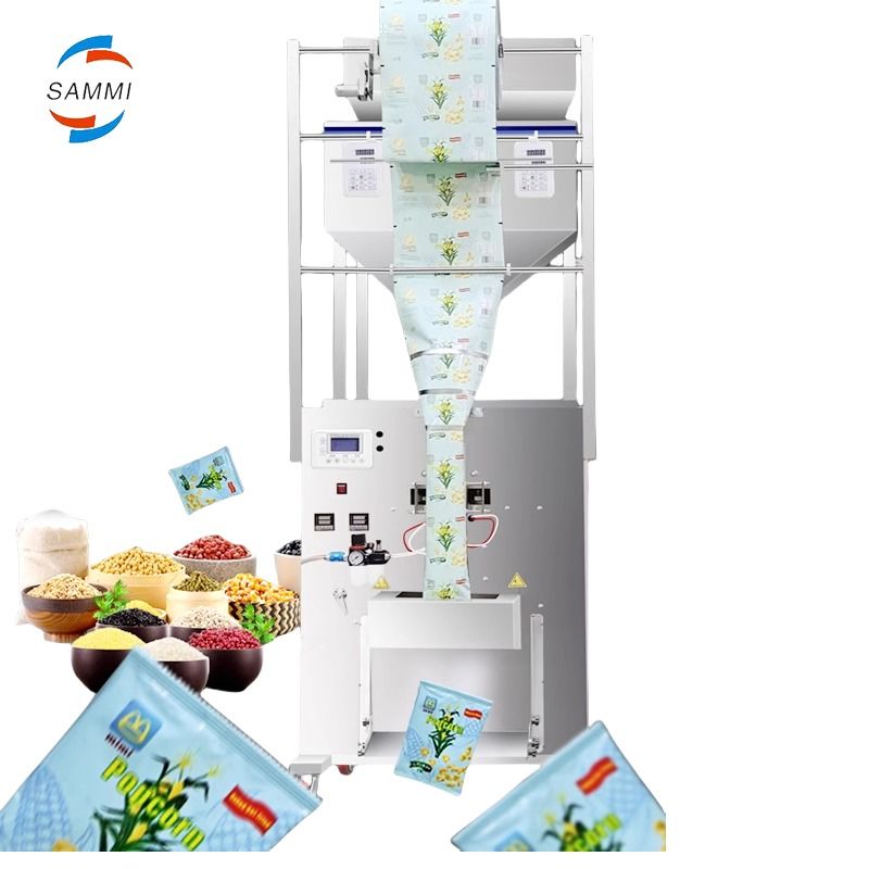 Χονδρικός νέος πολυλειτουργικός διπλής κεφαλής ζάχαρη γεμίζει κόκκους καφέ ζυγίζει συσκευαστή 500g 1000g Με υψηλή ποιότητα