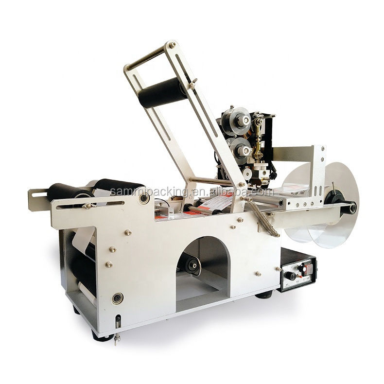 Μηχάνημα Ετικετοποίησης Στρογγυλών Φιαλών/Βάζων Ημιαυτόματο MT-50D Κορυφαίας Ποιότητας με Θερμικό Εκτυπωτή