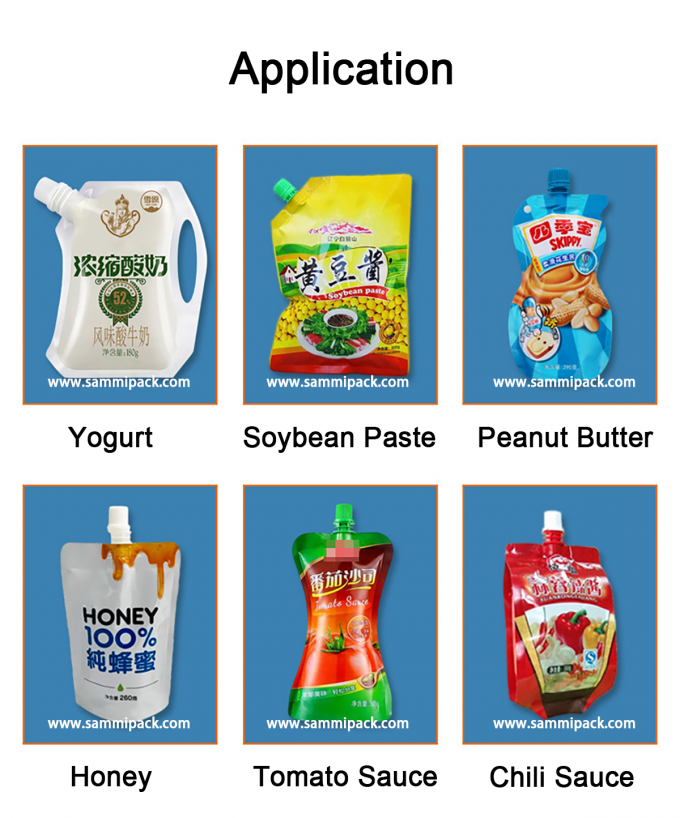 Βιομηχανική ημιαυτόματη τσάντα μελιού για ποτά, τσάντα σφουγγαριού, μηχανή γεμίσματος χυμού για υγρά τρόφιμα 3