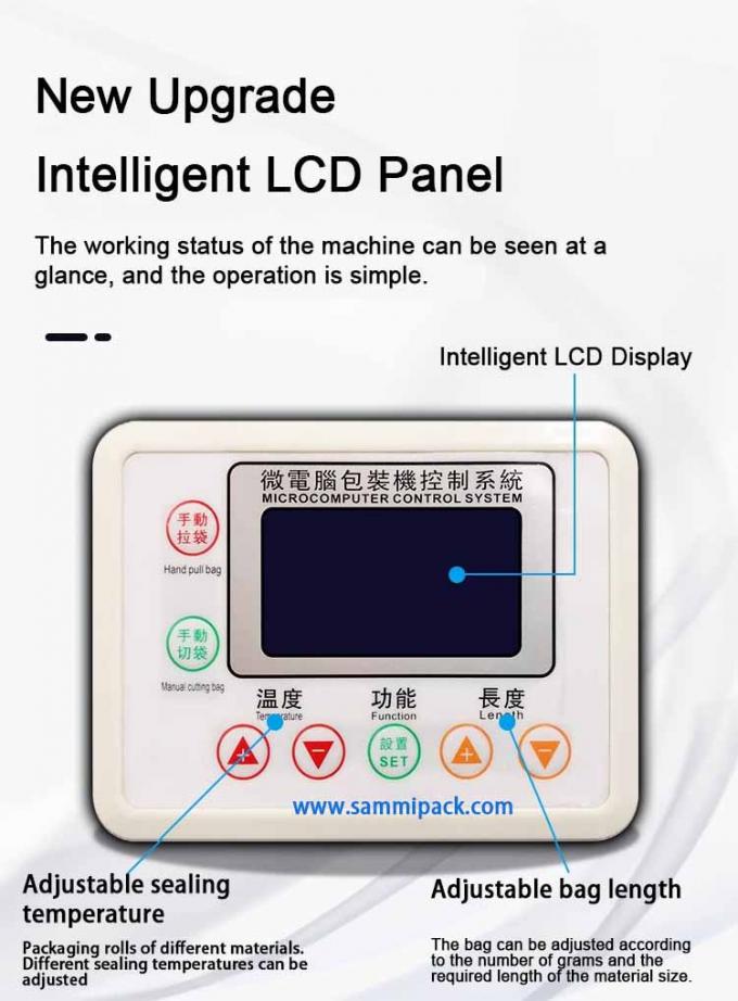 Πολυλειτουργική Μηχανή Συσκευασίας Ζάχαρης Διπλής Κεφαλής, Ζύγισης και Συσκευασίας Κόκκων Καφέ 500g 1000g 450*470*1750MM Εμπόρευμα 3