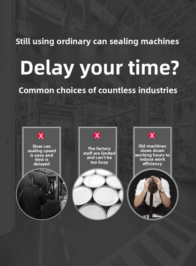 Σημικό σφραγιστή δοχείων τσιμέντου εμπορικό ημιαυτόματο μηχάνημα σφραγίσματος δοχείων για πλαστικά δοχεία αλουμινίου 2