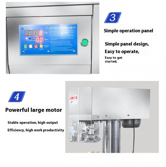 Σημικό σφραγιστή δοχείων τσιμέντου εμπορικό ημιαυτόματο μηχάνημα σφραγίσματος δοχείων για πλαστικά δοχεία αλουμινίου 9