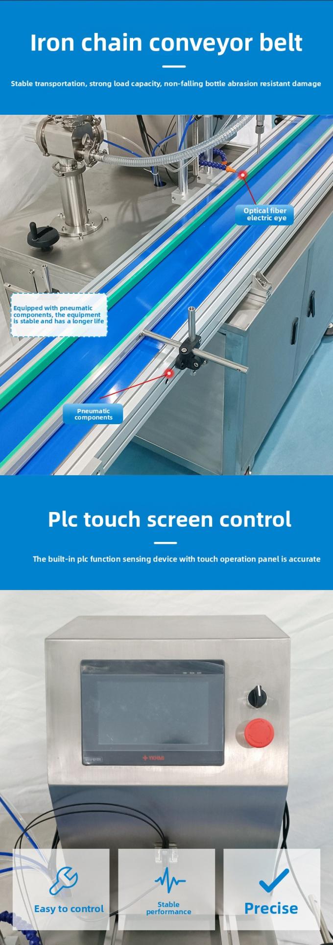 Εύκολη λειτουργία Πλήρως αυτόματη αντλία σέρβο ροτόρα Μηχανή πλήρωσης υγρού πάστες για μέλι ιξώδες υγρό φυστικοβούτυρο κέτσαπ 3