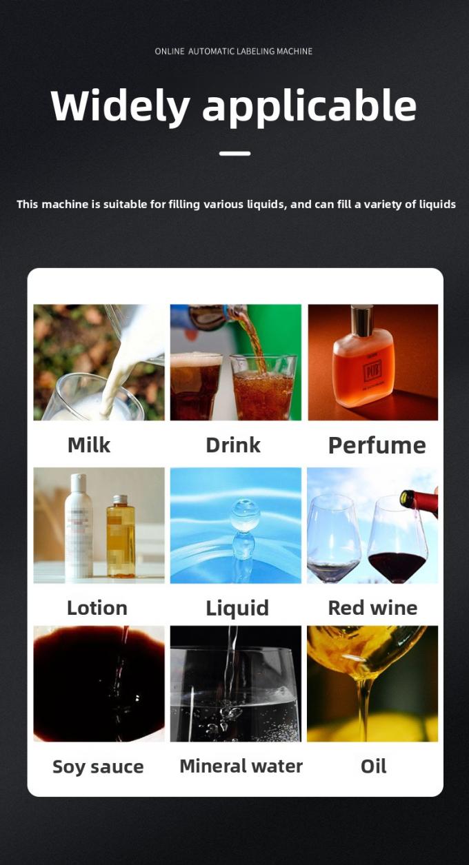 Μηχάνημα αυτόματης πλήρωσης και σφράγισης υγρών με μαγνητική αντλία 4 κεφαλών υψηλής ταχύτητας για επιτραπέζια χρήση, για νερό και ποτά, αυτόματη πλήρωση και σφράγιση 5