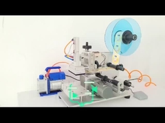 Καλής ποιότητας ημιαυτόματη συσκευή ετικέτας πλατών μπουκαλιών συσκευή συσκευασίας με κωδικοποιητή