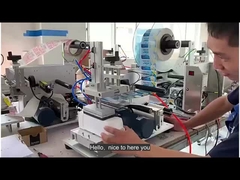 Μηχανή επισήμανσης συσκευασίας χωρίς φυσαλίδες αέρα επίπεδη επιφάνεια με εκτυπωτή ημερομηνίας