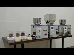 Εύκολο στη λειτουργία FZ-100 Η μηχανή γεμίσματος ξηρού τσαγιού, σκόνης, σπόρων, σιτηρών ζυγίζει 2-100g